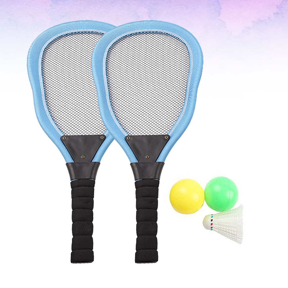 Badminton Area - 5Pcs Cloth Beach Racket Set Includes