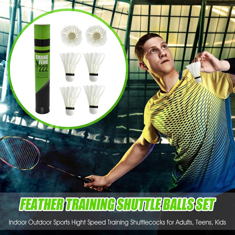 12Pc Badminton Shuttlecock Fea - Badminton Raket recension och pris