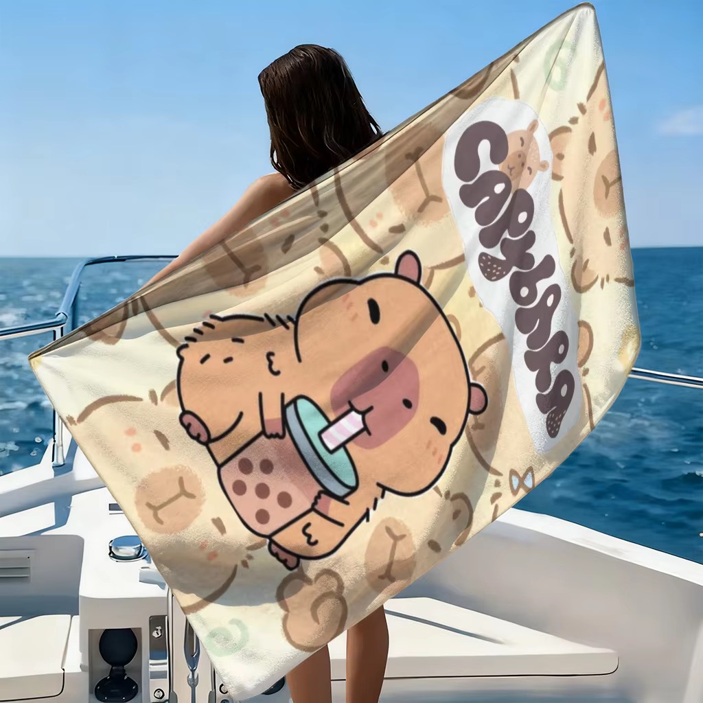 Quick-Drying Capybara Cartoon  - Towel Small Sport recension och pris