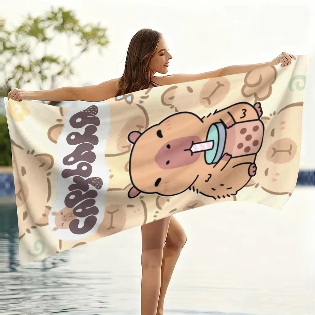 Capybara Cartoon Beach Towel Q - Towel Small Sport recension och pris