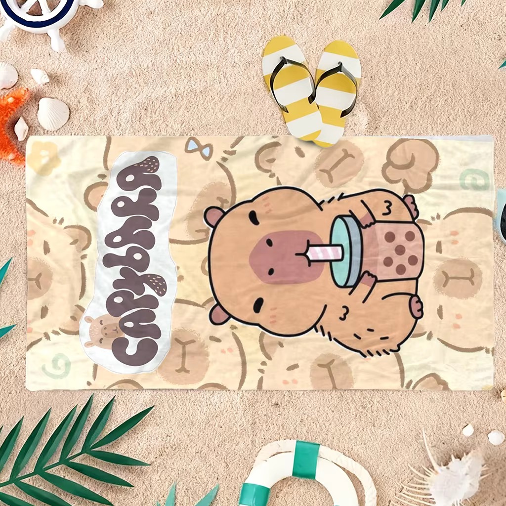 Capybara Cartoon Beach Towel Q - Towel Small Sport recension och pris